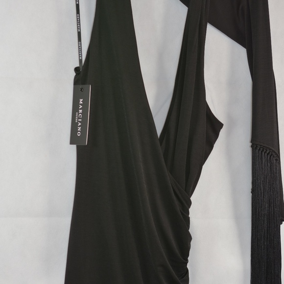 Marciano Guess Black Dress with Scarf SZ L NWT - Picture 4 of 11